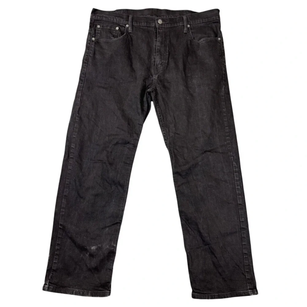 Levis 569 Loose Straight Fit Black Denim Jeans Mens W38 L32 00569-0125